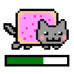 彩虹猫进度条 Nyan Cat Progress Bar 把电脑程序进度条变成有趣好玩带音乐的彩虹猫